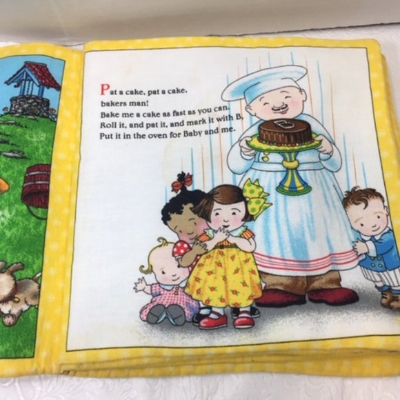 Mary Engelbreit's Mother Goose Vol 1 Soft Cloth Fabric Baby Book 9.5" - Picture 5 of 10